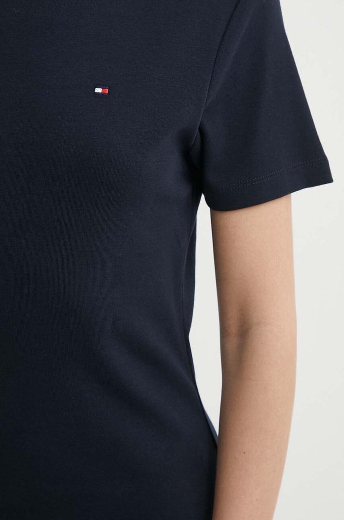 Bavlnené šaty Tommy Hilfiger WW0WW42721 tmavomodrá