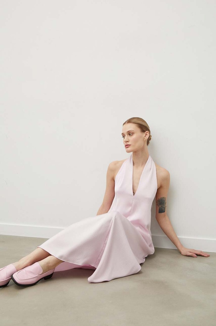 Samsoe Samsoe rochie F10000036 roz SS24