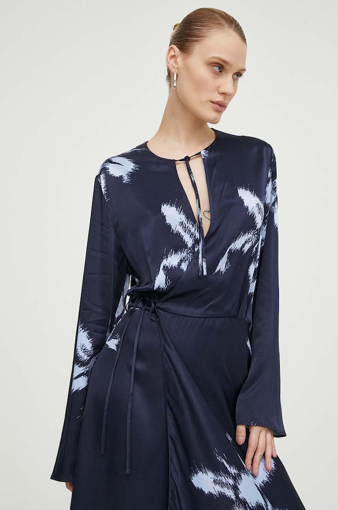 Samsoe Samsoe rochie bleumarin F24100144