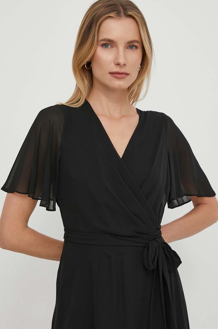 Šaty Lauren Ralph Lauren midi černá 250909381