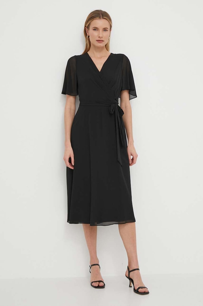 Šaty Lauren Ralph Lauren 250909381 černá AW24