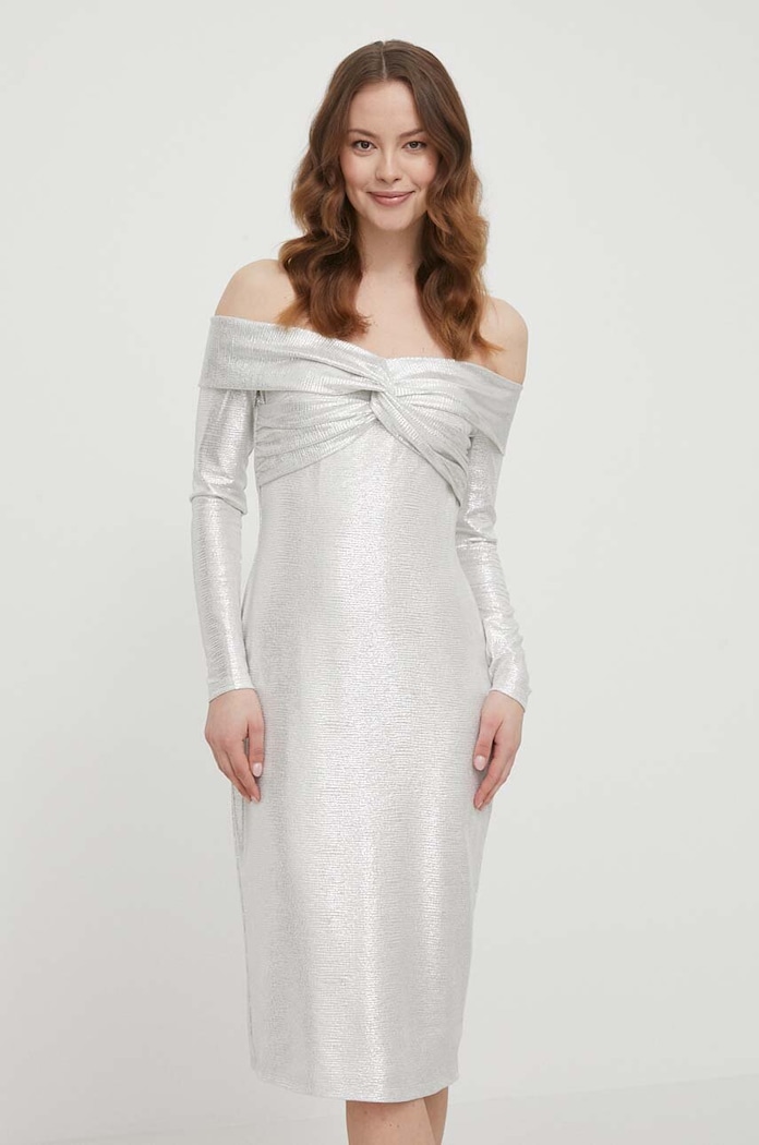 Haljina Lauren Ralph Lauren 253932602 bež SS24
