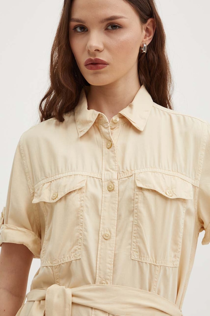Φόρεμα Pepe Jeans EVELINDA EVELINDA μπεζ PL953482