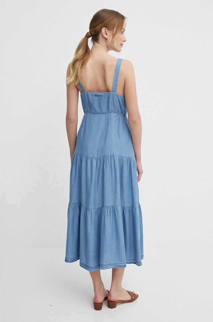 Pepe Jeans sukienka EDITH PL953483 niebieski SS24