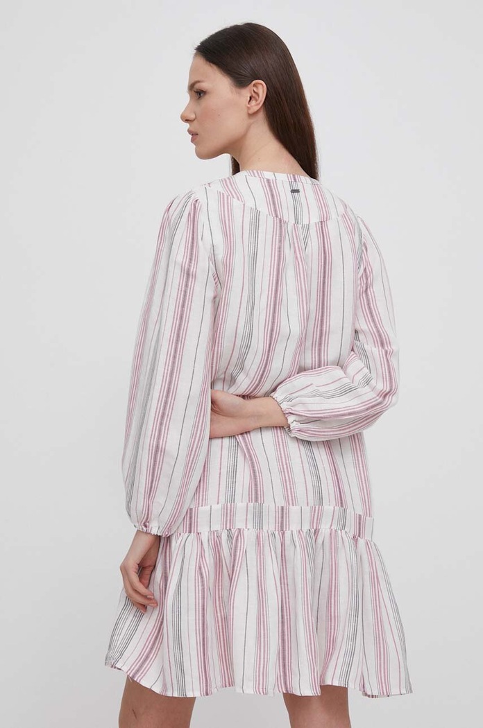 Oblečení Šaty lněné Pepe Jeans DEBBIE PL953497 vícebarevná