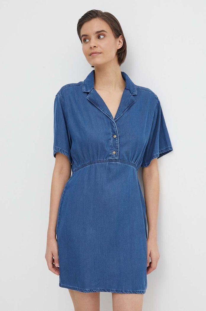 Pepe Jeans rochie fixat albastru PL953510