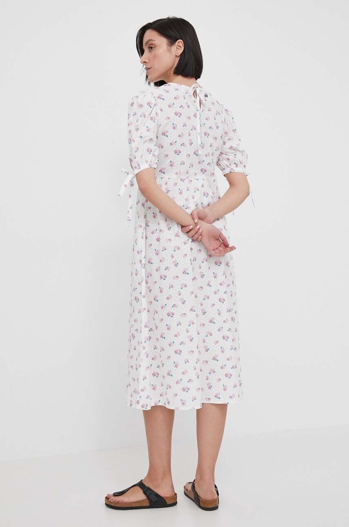 Îmbrăcăminte Barbour rochie din bumbac LDR0775 multicolor