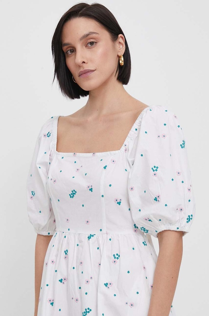 Barbour rochie din bumbac multicolor LDR0783