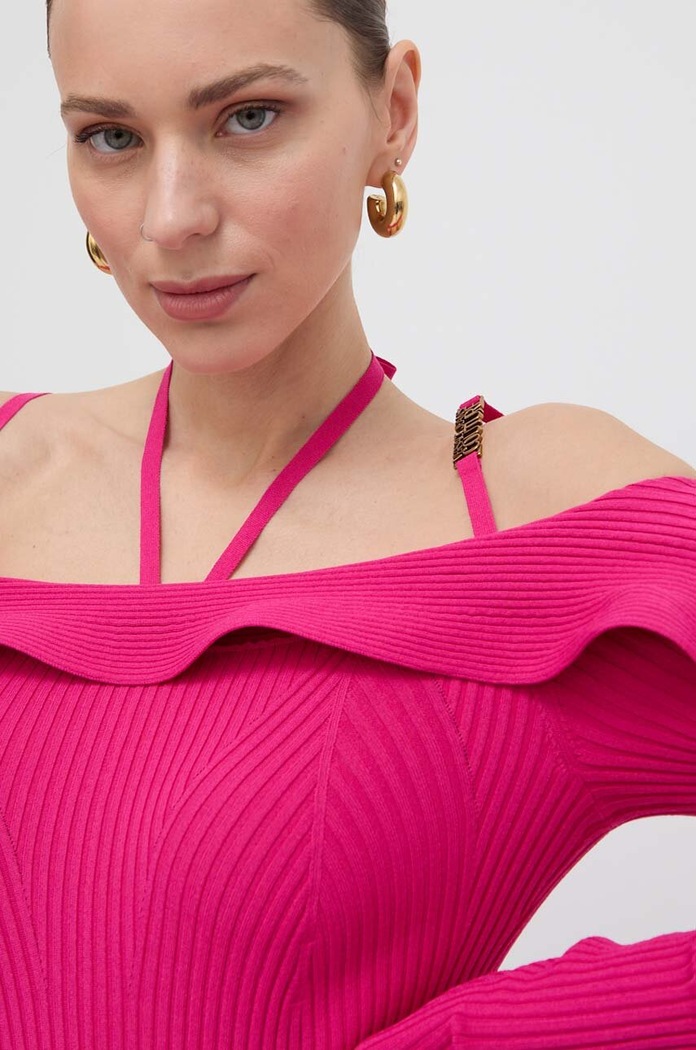 Šaty Versace Jeans Couture 76HAOM02.CMN33 růžová