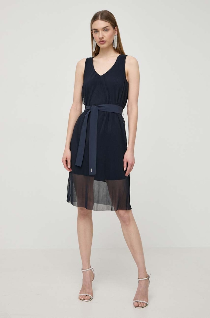 Šaty Armani Exchange 3DYA10.YN8QZ tmavomodrá SS24