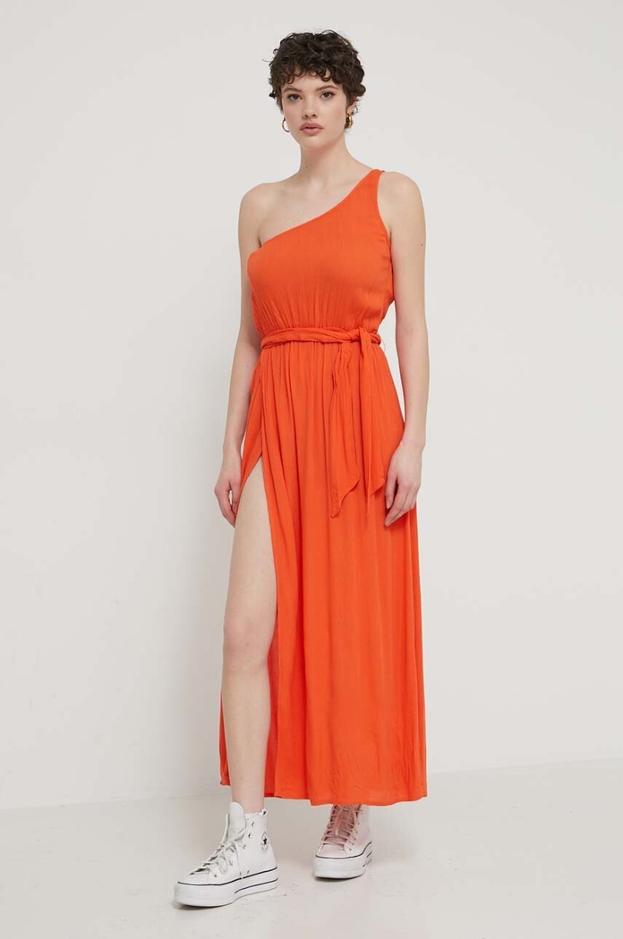 Obleka Billabong EBJWD00143 oranžna SS24