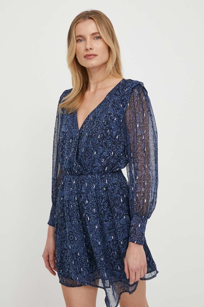 Šaty Pepe Jeans Camille látka tmavomodrá PL953521