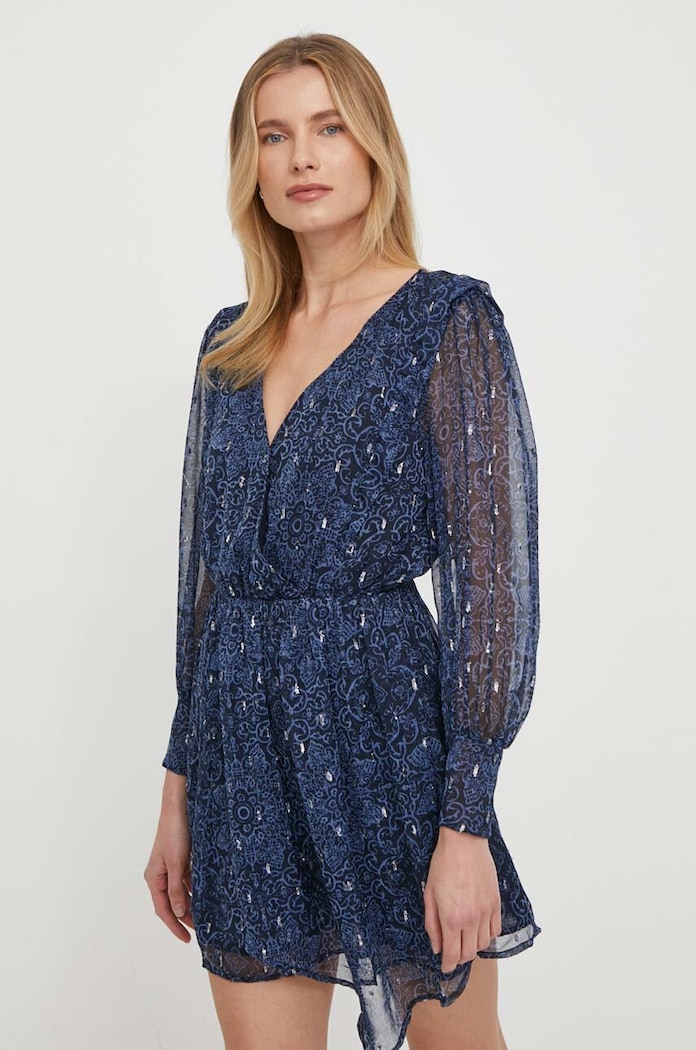 Šaty Pepe Jeans Camille látka tmavomodrá PL953521