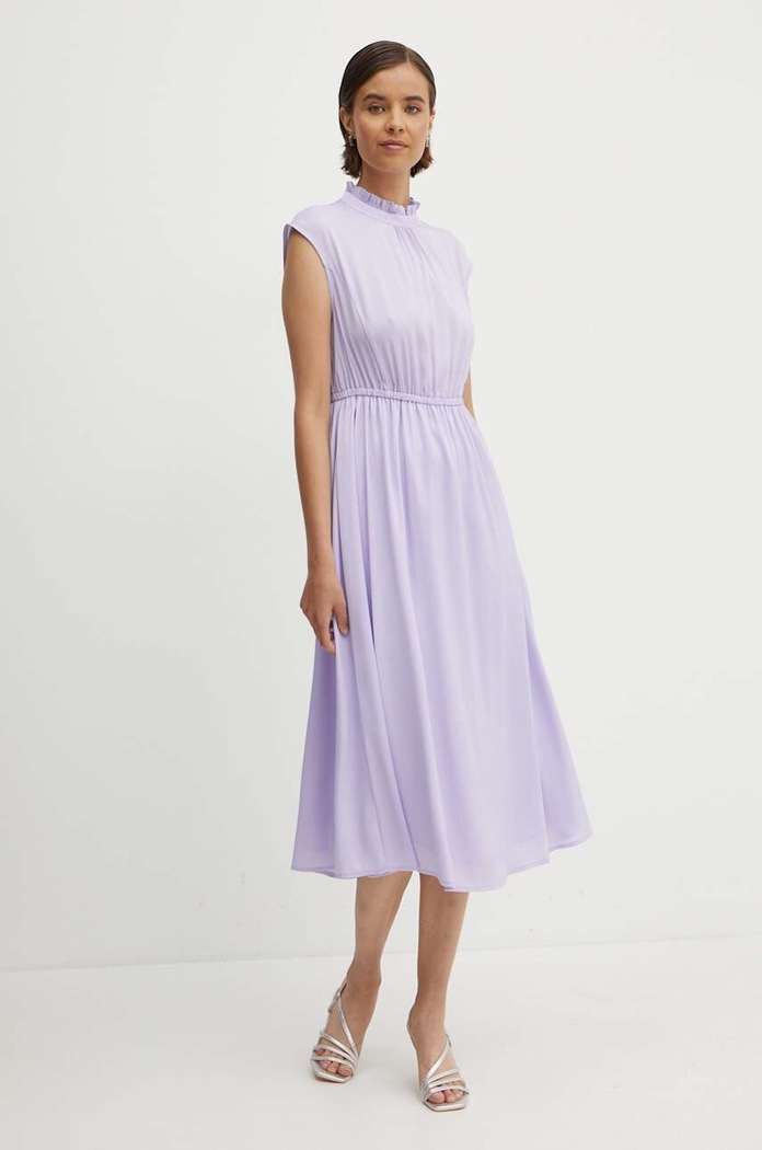 United Colors of Benetton sukienka 47CEDV082 fioletowy SS24