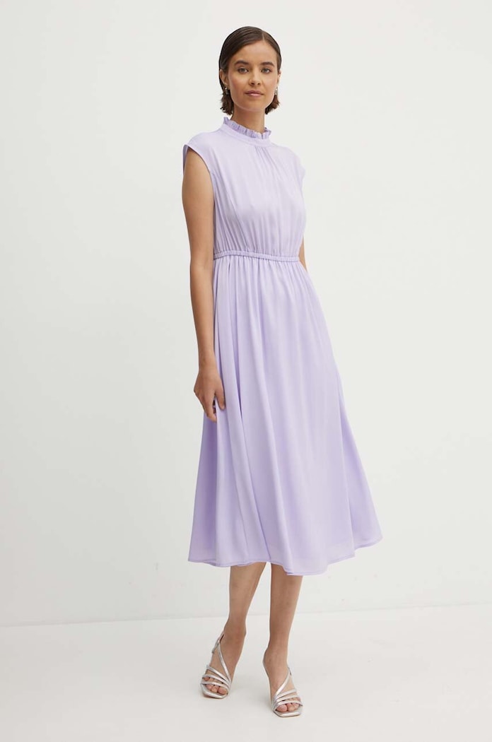 United Colors of Benetton sukienka 47CEDV082 fioletowy SS24