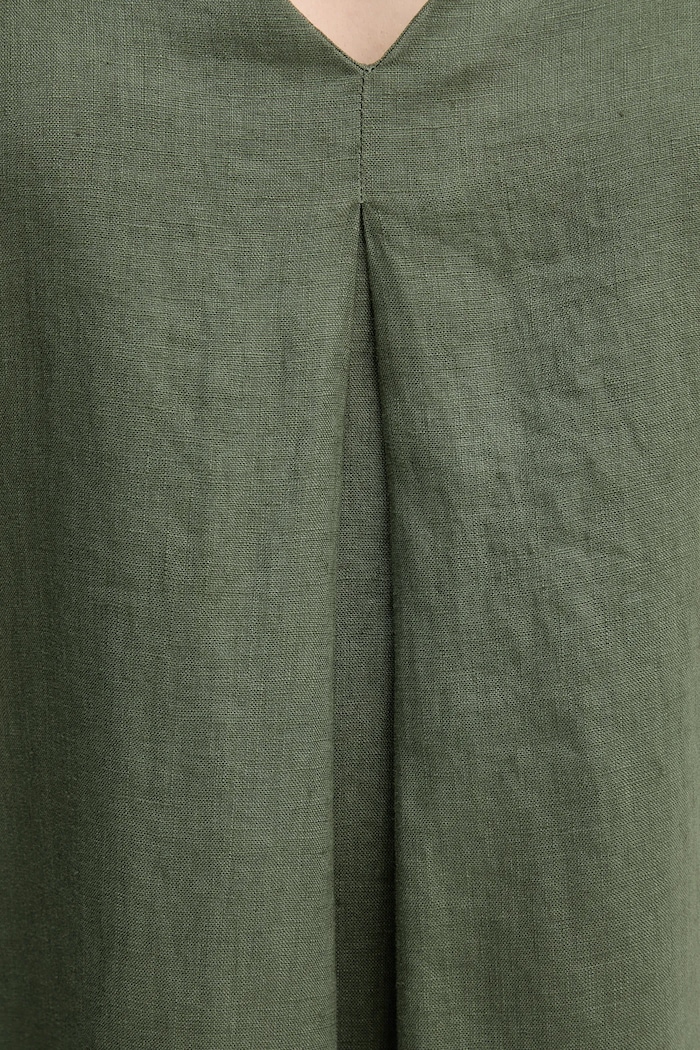 United Colors of Benetton sukienka lniana 4AGHDV07C