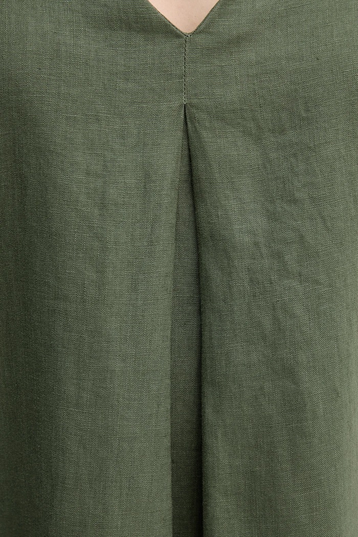 United Colors of Benetton sukienka lniana 4AGHDV07C