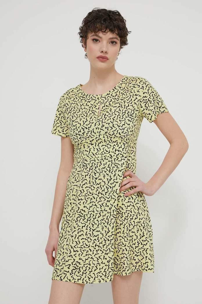 Obleka Volcom B1312418 rumena SS24
