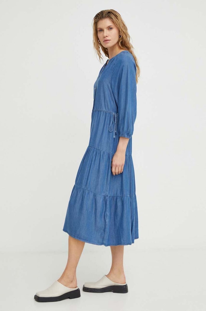Памучна рокля Levi's A7571 син SS24
