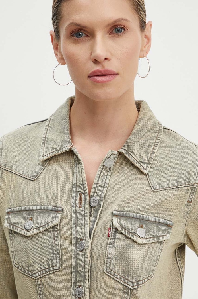 Φόρεμα τζιν Levi's A7592 μπεζ