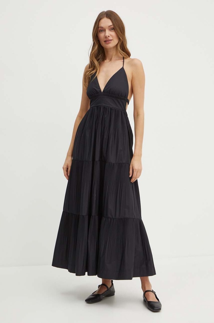 Patrizia Pepe rochie maxi negru 2A2776.A399