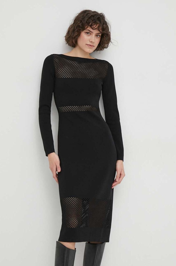 Sisley Sukienka czarny 1B7YMV00N