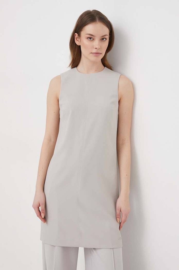 Calvin Klein sukienka K20K207257 szary SS24