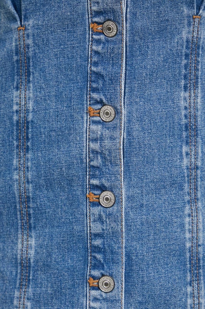 Rochie din denim Abercrombie & Fitch albastru KI159.4030.280