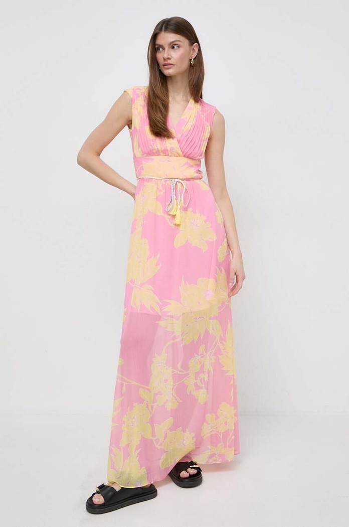 Guess sukienka GILDA W3GK60.WDW82 różowy SS24
