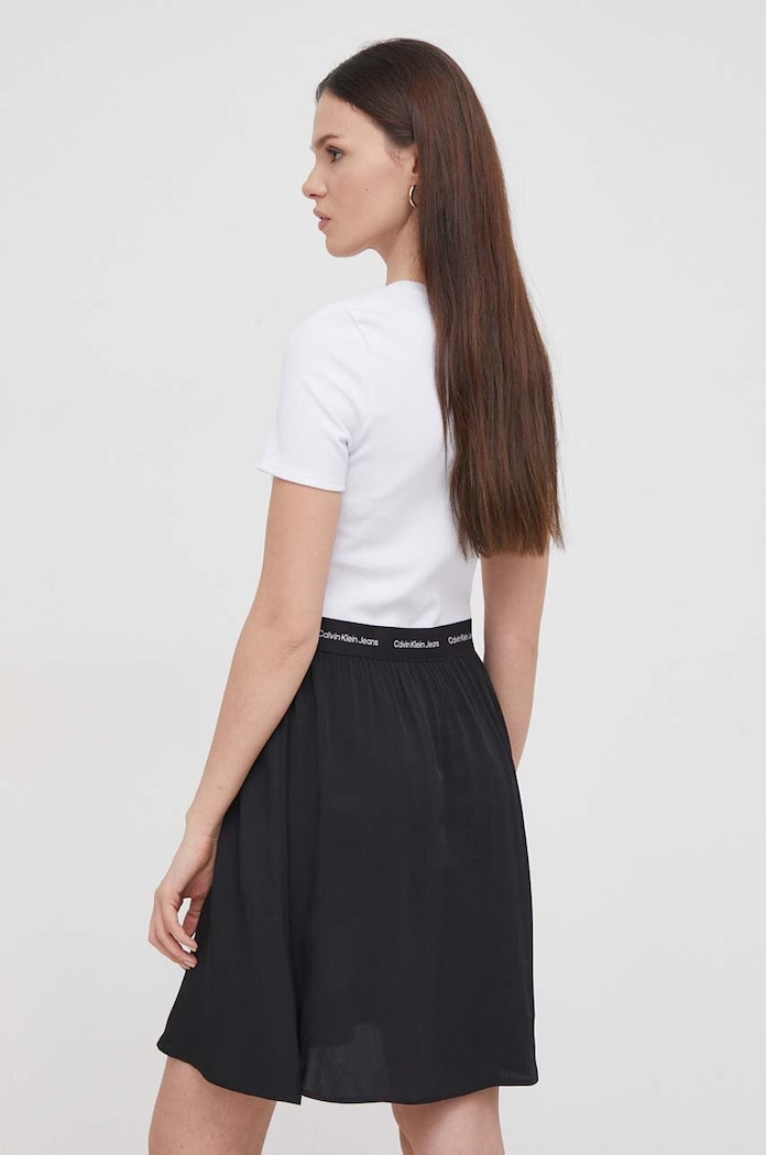 Šaty Calvin Klein Jeans J20J223066 bílá SS24