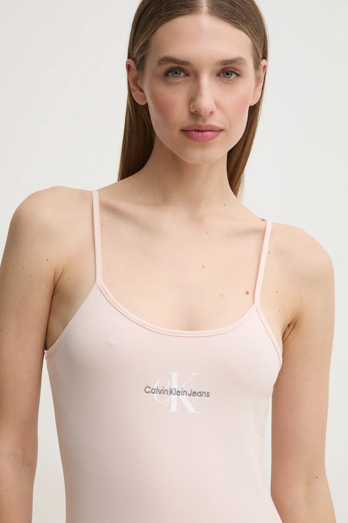 Haljina Calvin Klein Jeans roza J20J223420