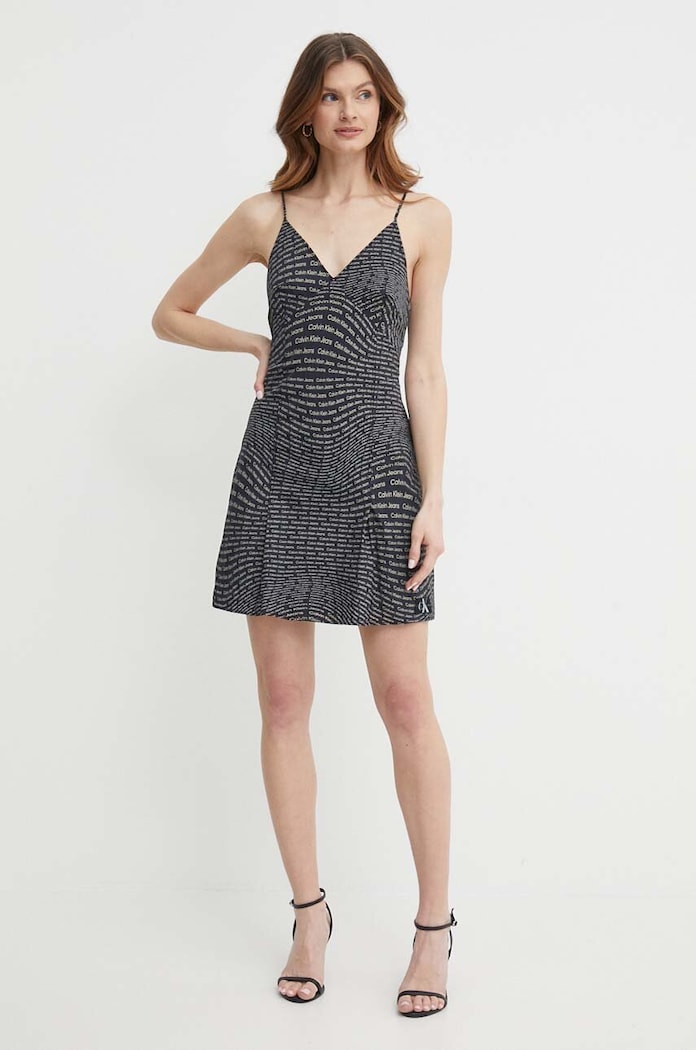 Calvin Klein Jeans sukienka J20J223070 czarny SS24