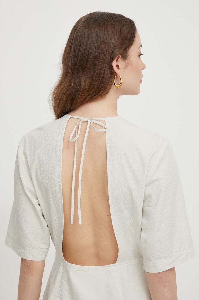 Bavlněné šaty Calvin Klein Jeans J20J223425 šedá