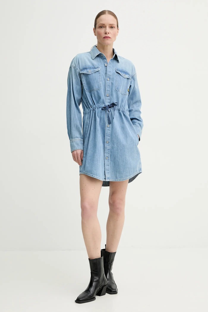 G-Star rochie din denim albastru D24353.D252