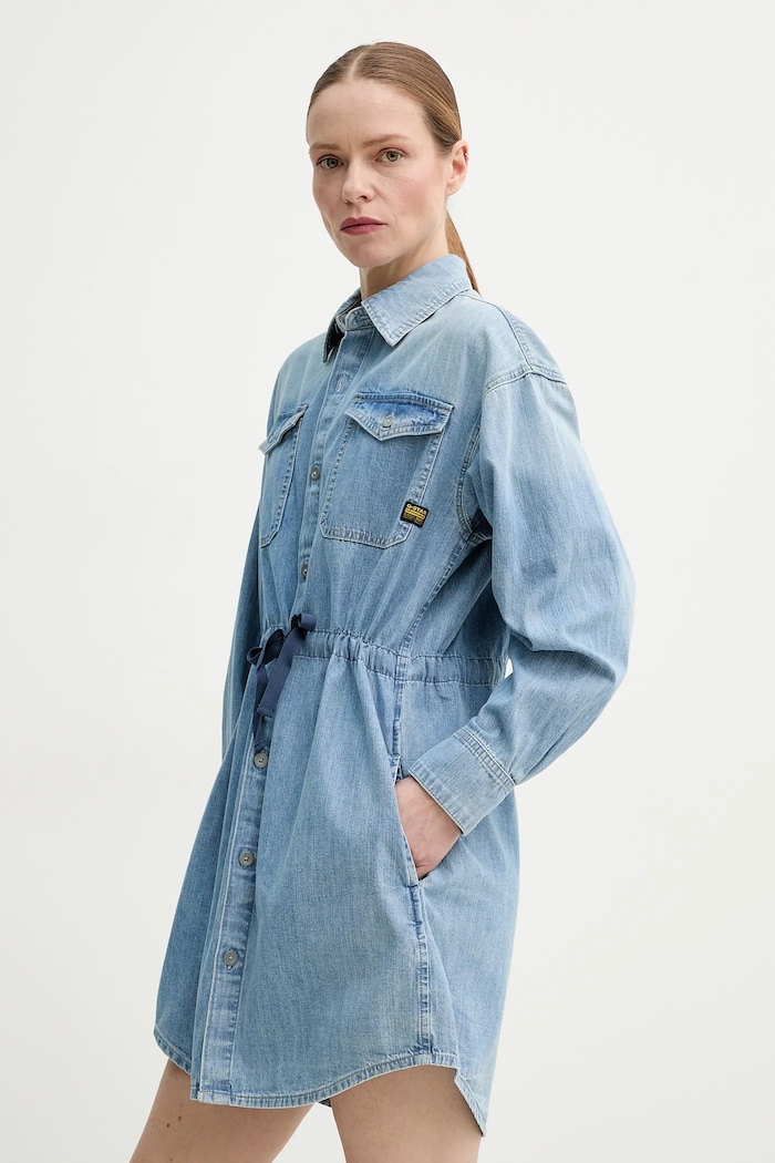 G-Star rochie din denim albastru D24353.D252
