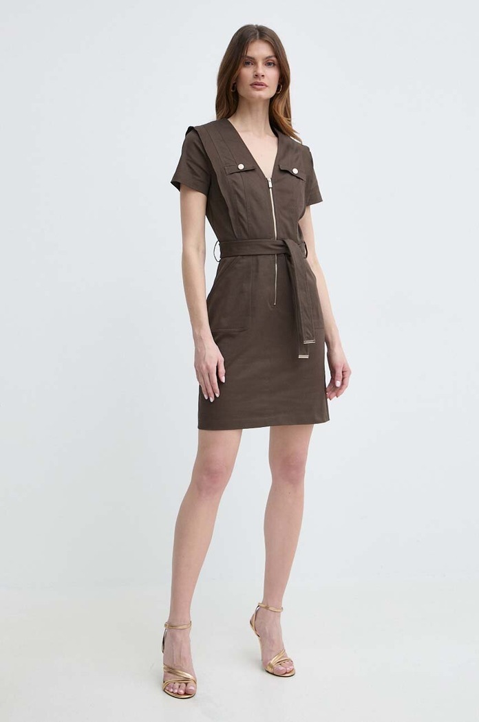 Φόρεμα Morgan RISTI RISTI RISTI.ORGANIC καφέ SS24