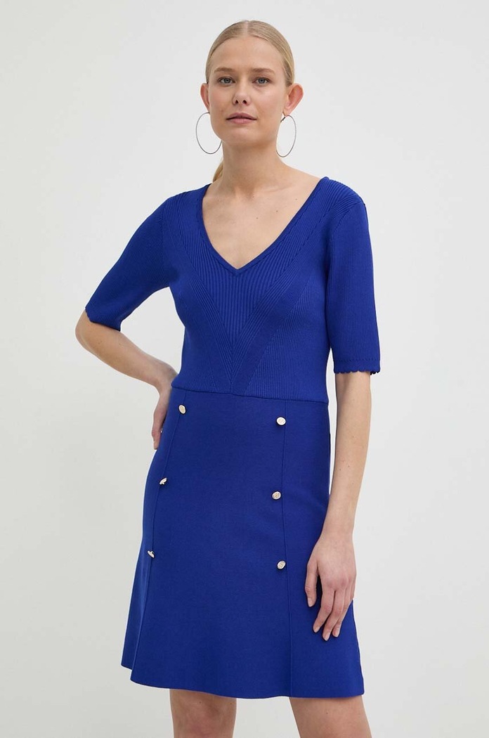 Morgan rochie RMALICE mini albastru RMALICE.ROYAL