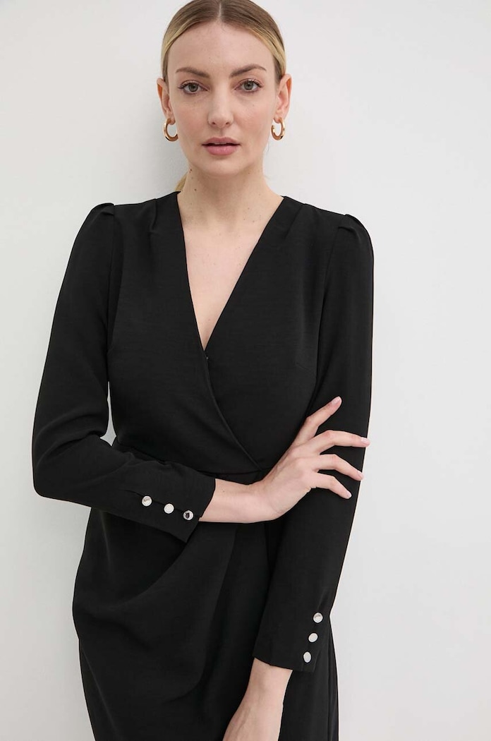 Morgan rochie RQUERI negru RQUERI.NOIR