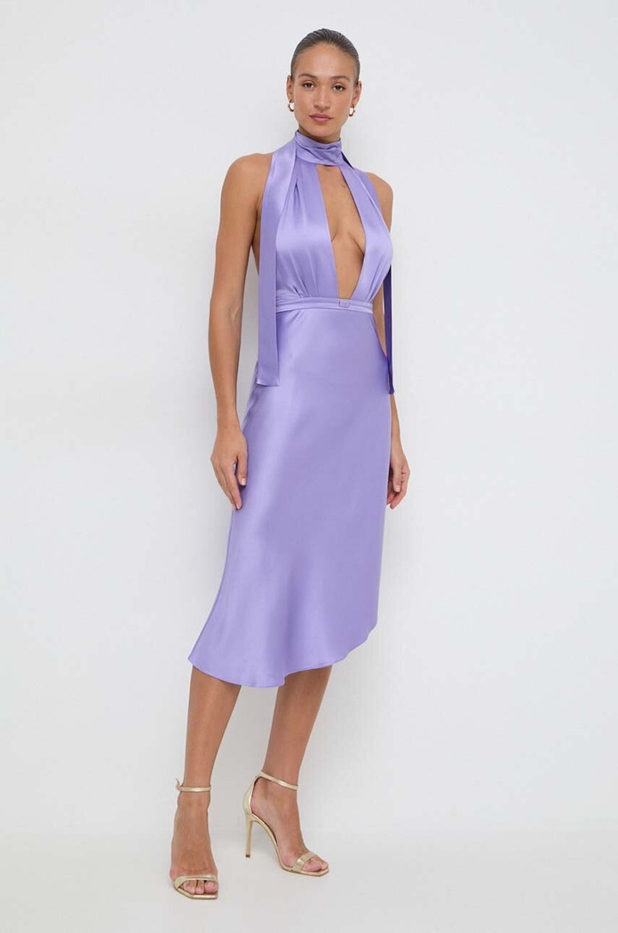 Elisabetta Franchi sukienka AB58042E2 fioletowy SS24
