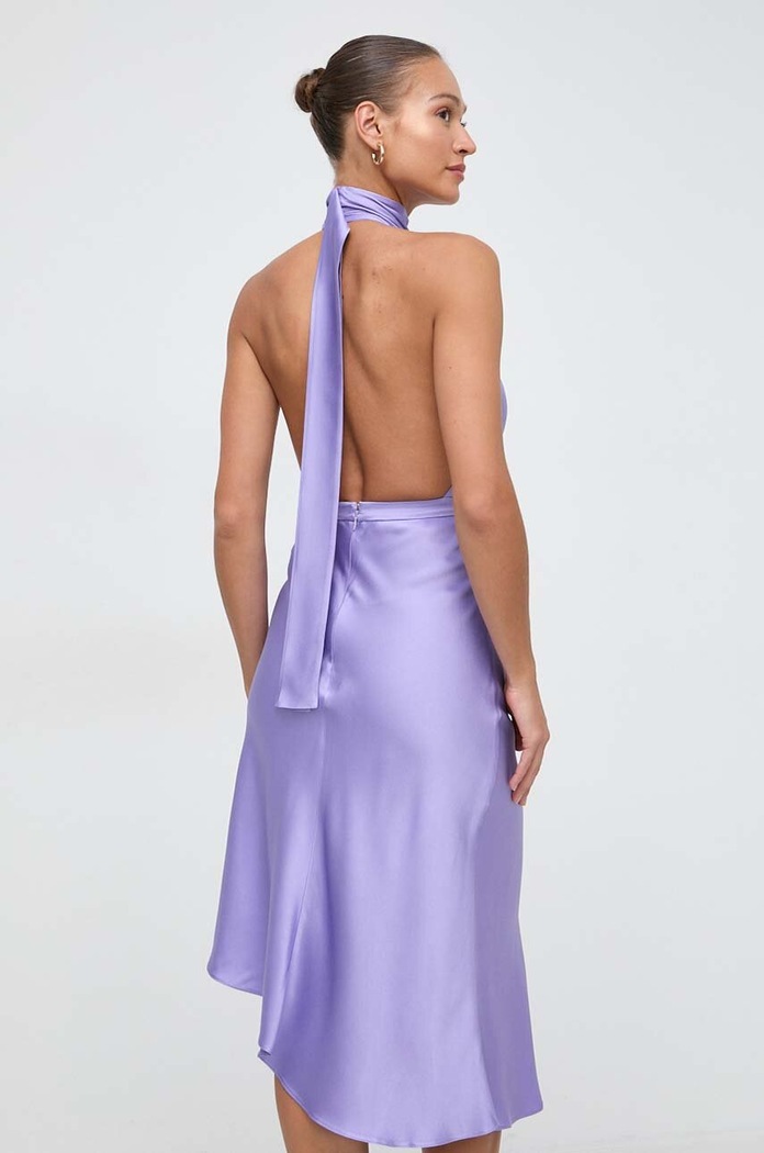 Odzież Elisabetta Franchi sukienka AB58042E2 fioletowy