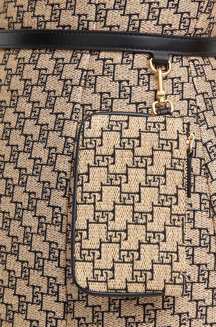 Elisabetta Franchi sukienka AB64642E2 beżowy
