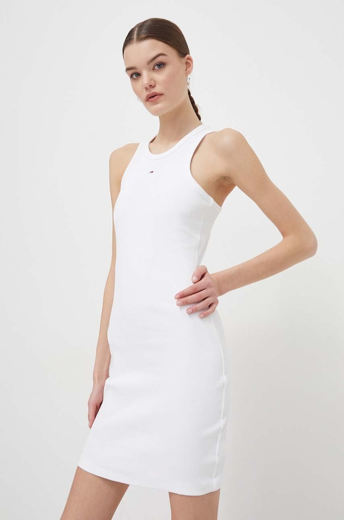 Tommy Jeans ruha fehér DW0DW17406
