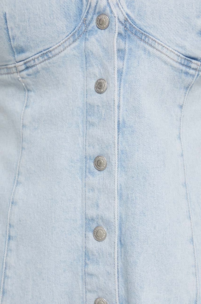 Tommy Jeans sukienka jeansowa DW0DW17966 niebieski
