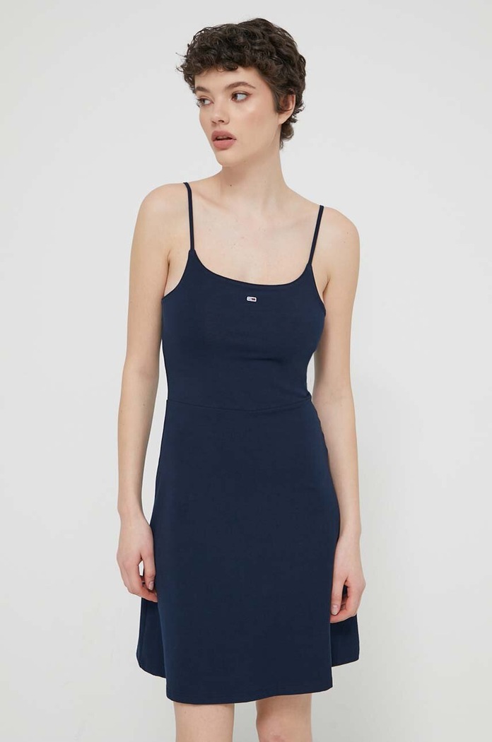 Tommy Jeans Rochie DW0DW17988 bleumarin SS24