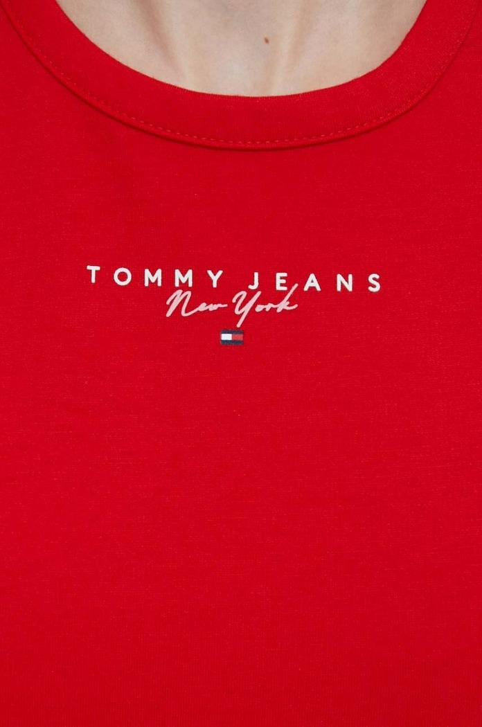 Рокля Tommy Jeans DW0DW17934 червен