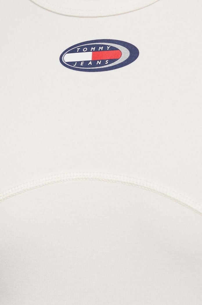 Šaty Tommy Jeans DW0DW18131 béžová