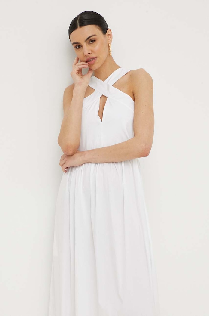 Плажна рокля Max Mara Beachwear бял 2416221079600