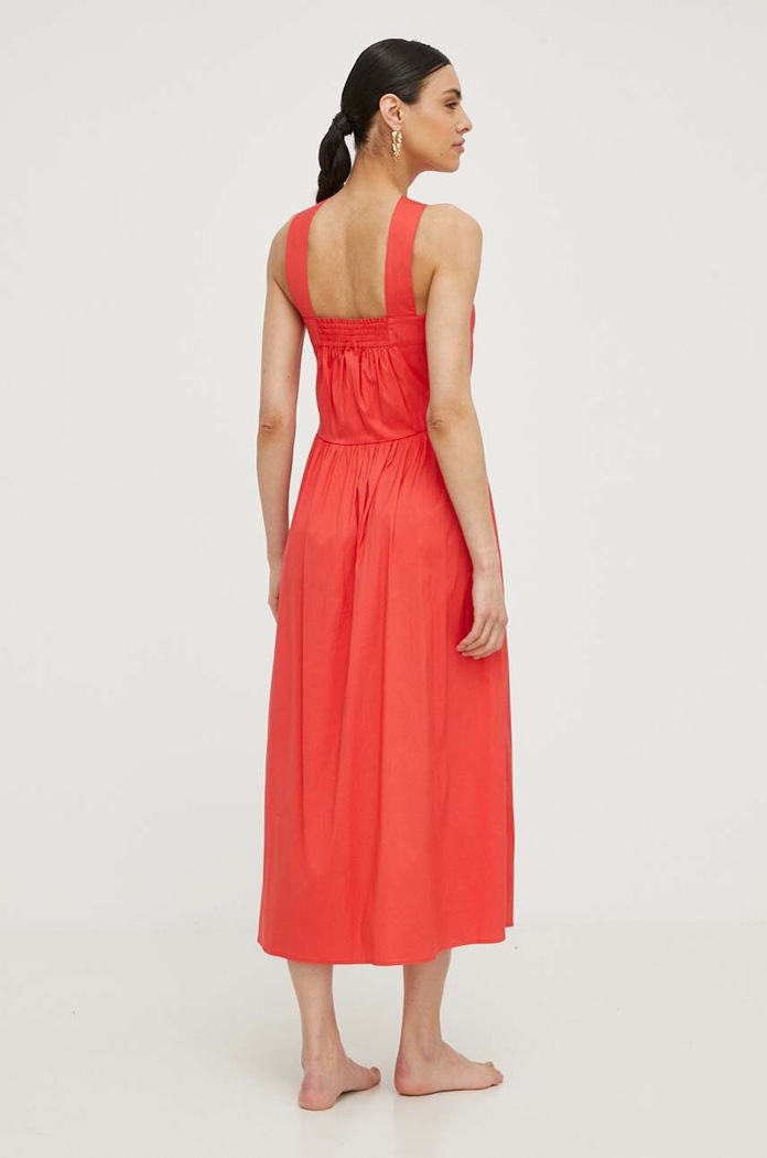 Plážové šaty Max Mara Beachwear 2416221079600 červená SS24