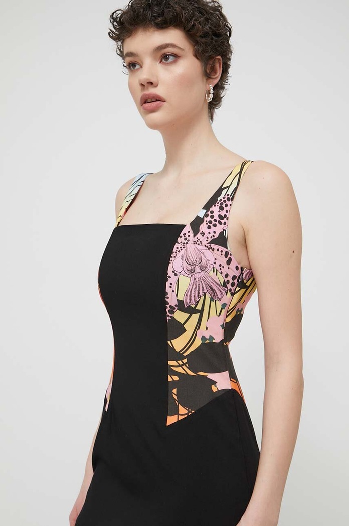Šaty Desigual MARBELLA LACROIX čierna 24SWVW75