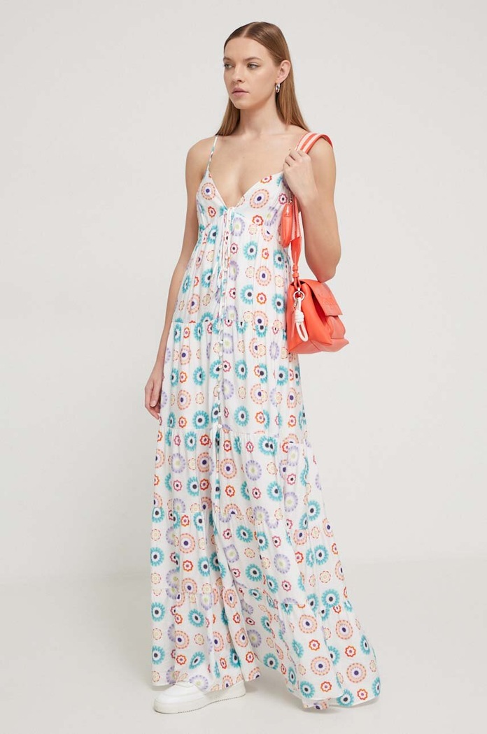 Desigual rochie maxi alb 24SWVW06